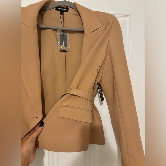 EXPRESS Double-Breasted Belted Blazer Jacket NWT - Picture 10 of 14